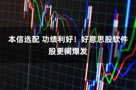 本信选配 功绩利好！好意思股软件股更阑爆发